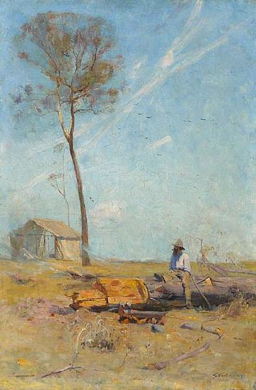 Arthur streeton The selector hut